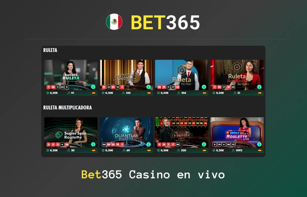 Casino en vivo bet365