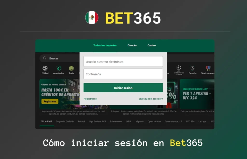 iniciar sesión en Bet 365